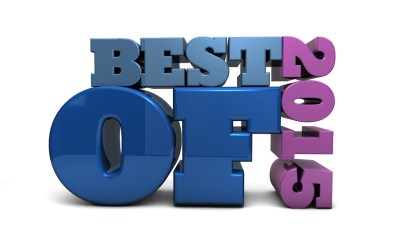 The words BEST OF 2015 rendered in 3D block typography